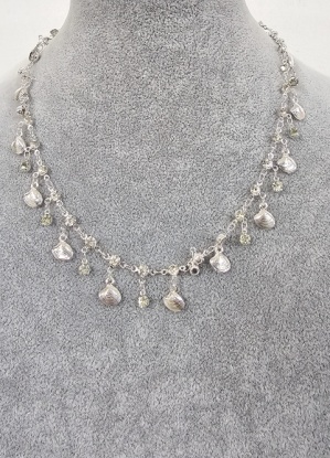 Seashell and Diamante Necklace